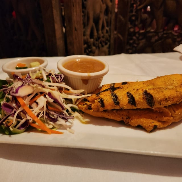 Chicken Satay (GF).